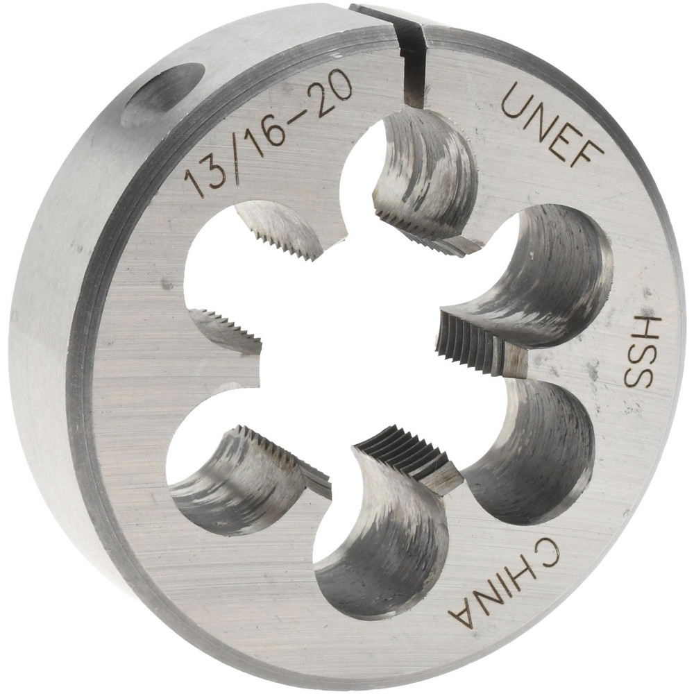 Round Die: 13/16-20, 2" OD, High Speed Steel