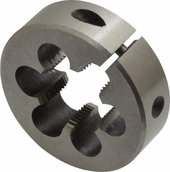 Round Die: 7/8-18, 2" OD, High Speed Steel