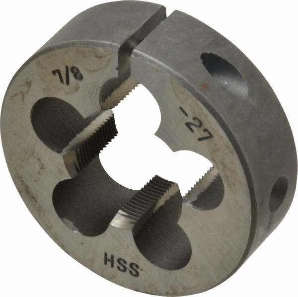 Value Collection 84038271 Round Die: 7/8-27, 2" OD, High Speed Steel Image