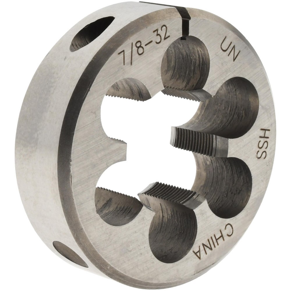 Round Die: 7/8-32, 2" OD, High Speed Steel