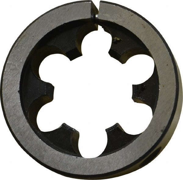 Round Die: 1-18, 2" OD, High Speed Steel
