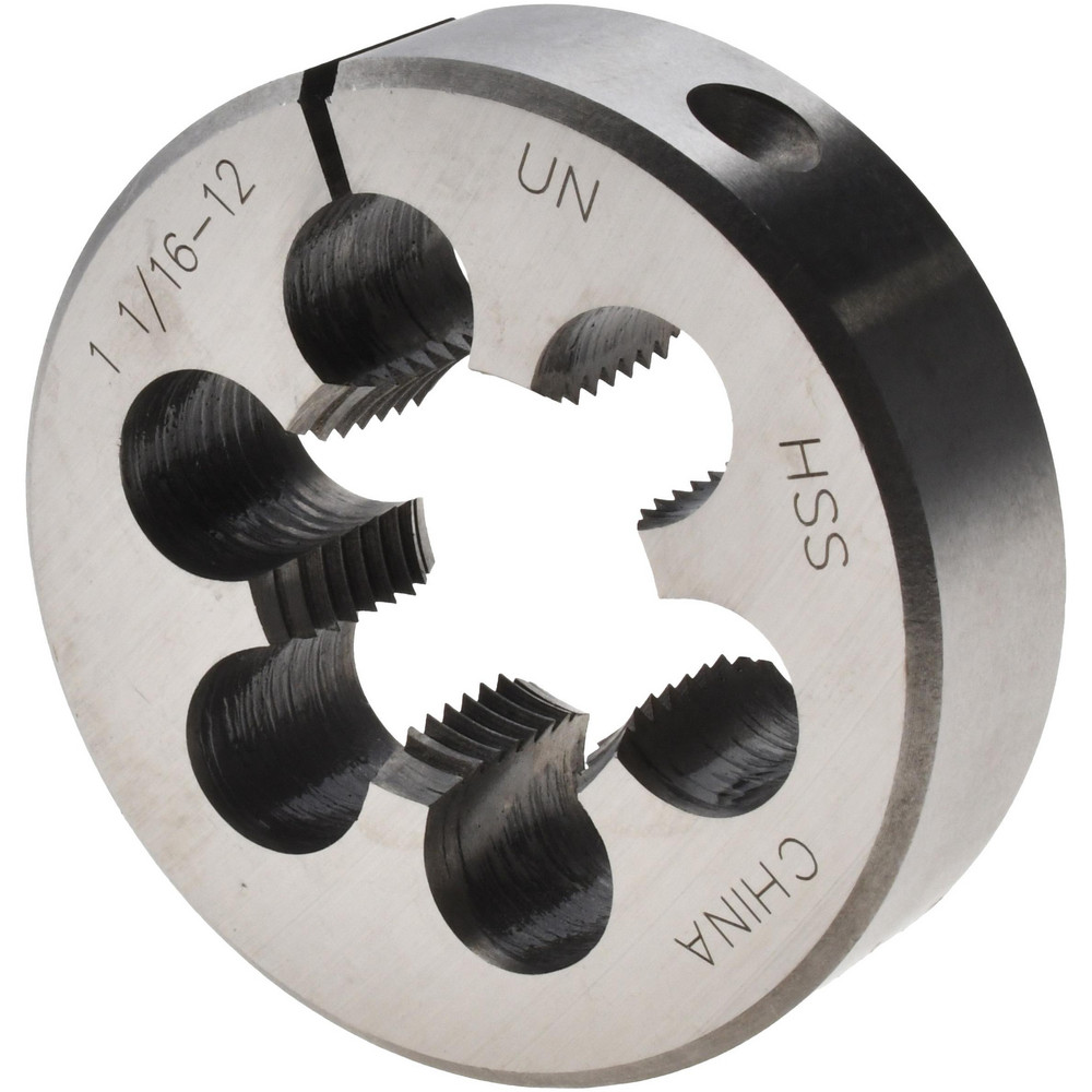Round Die: 1-1/16-12, High Speed Steel