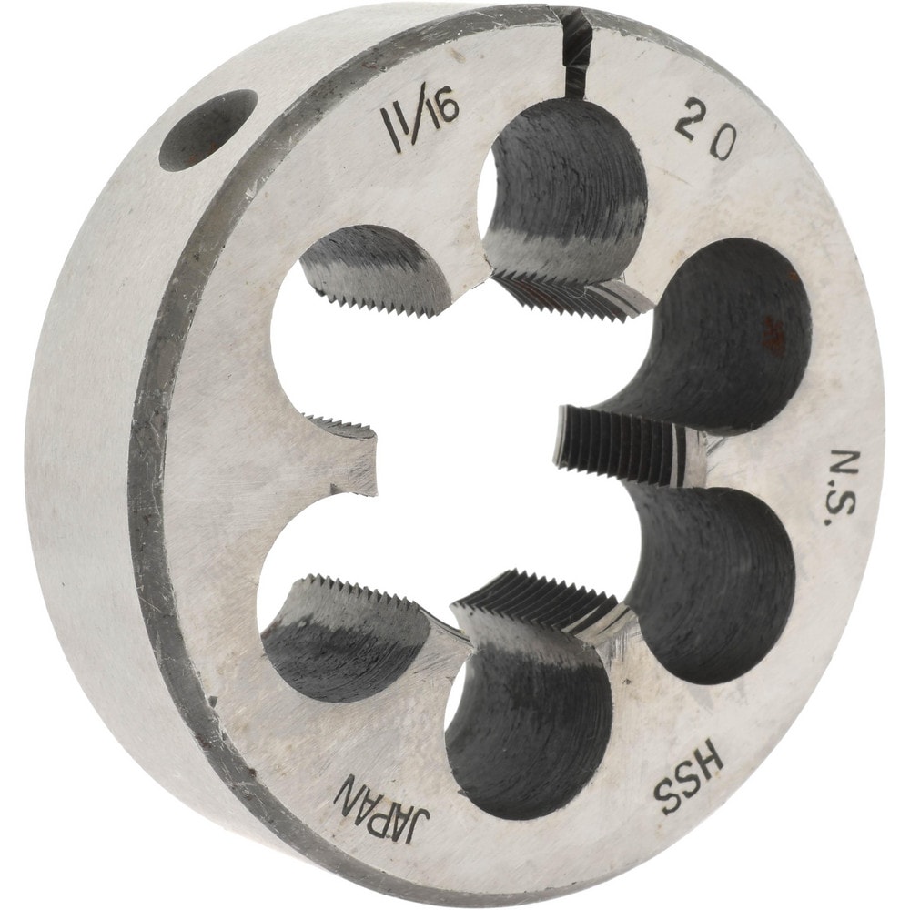 Round Die: 1-1/16-20, High Speed Steel