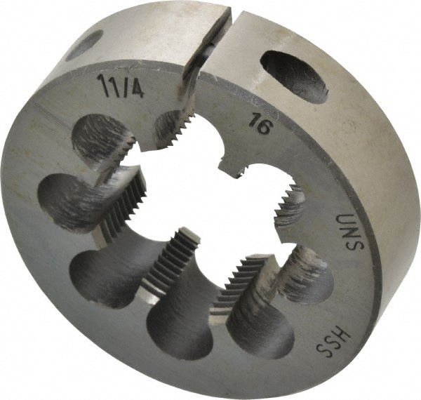 Value Collection 315-1543 Round Die: 1-1/4-16, High Speed Steel Image