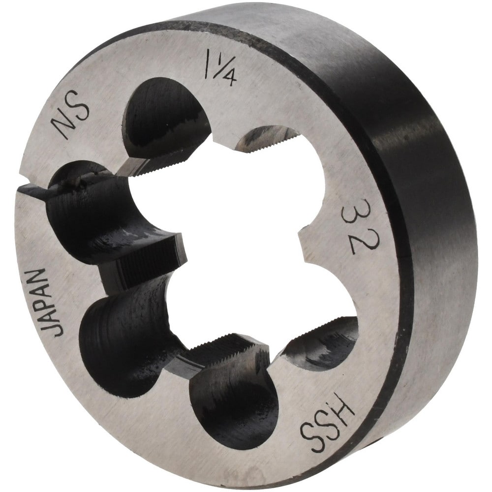 Round Die: 1-1/4-32, High Speed Steel