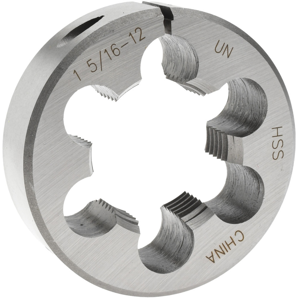 Round Die: 1-5/16-12, High Speed Steel