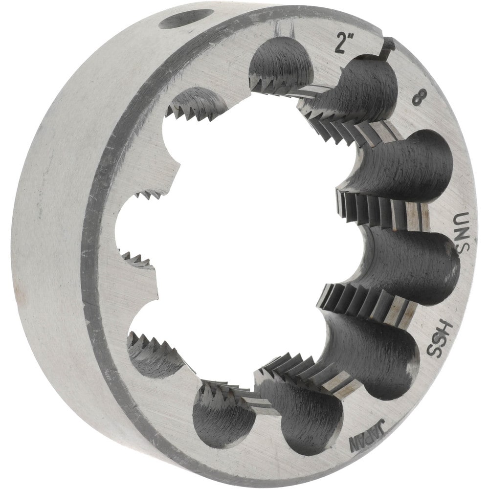 Round Die: 2-8, 3" OD, High Speed Steel