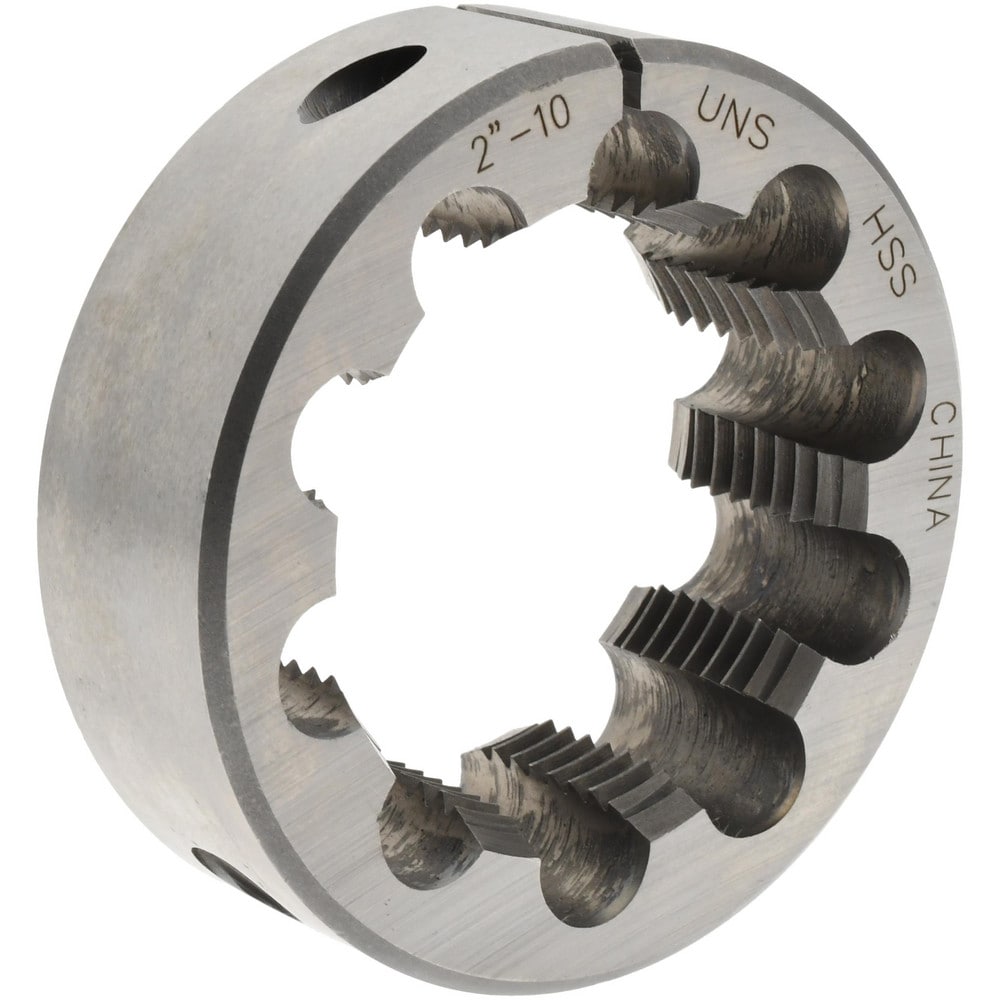 Round Die: 2-10, 3" OD, High Speed Steel