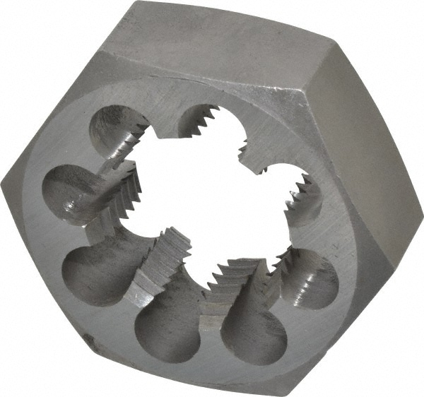 Value Collection 365-1324 Hex Rethreading Die: 1-1/2 - 8 Thread, 1" Thick, Right Hand, Carbon Steel Image