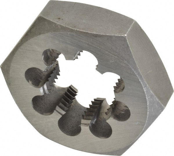 Value Collection 365-1405 Hex Rethreading Die: 1-5/8 - 8 Thread, 1" Thick, Right Hand, Carbon Steel Image