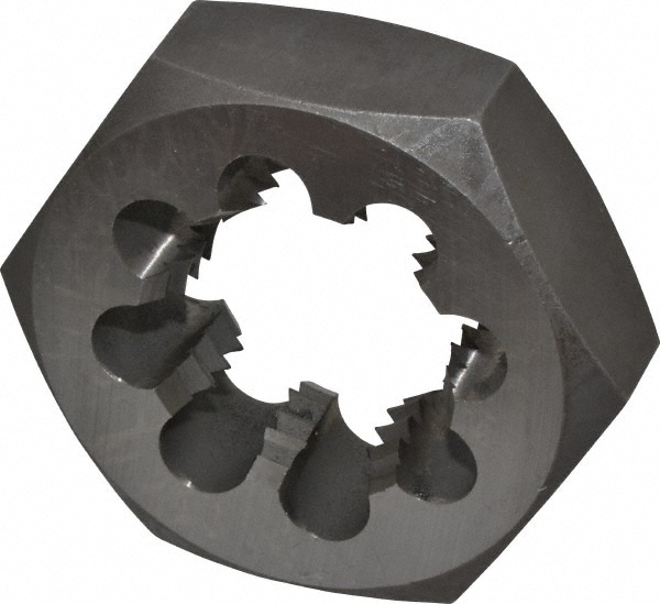 Value Collection 365-1484 Hex Rethreading Die: 1-3/4 - 5 Thread, 1" Thick, Right Hand, Carbon Steel Image