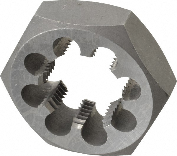 Value Collection 365-1485 Hex Rethreading Die: 1-3/4 - 8 Thread, 1" Thick, Right Hand, Carbon Steel Image