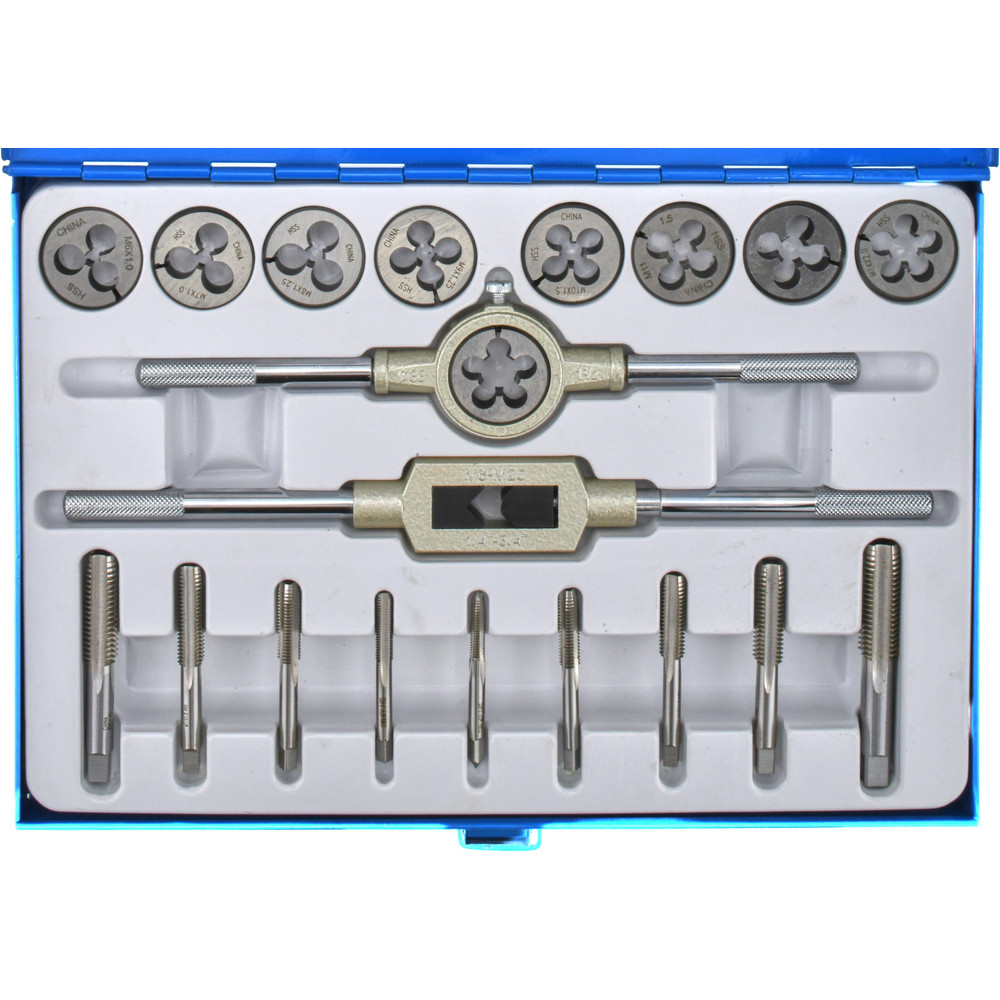 Tap & Die Set: M6 x 1 to M16 x 2 Taps, Metric Coarse