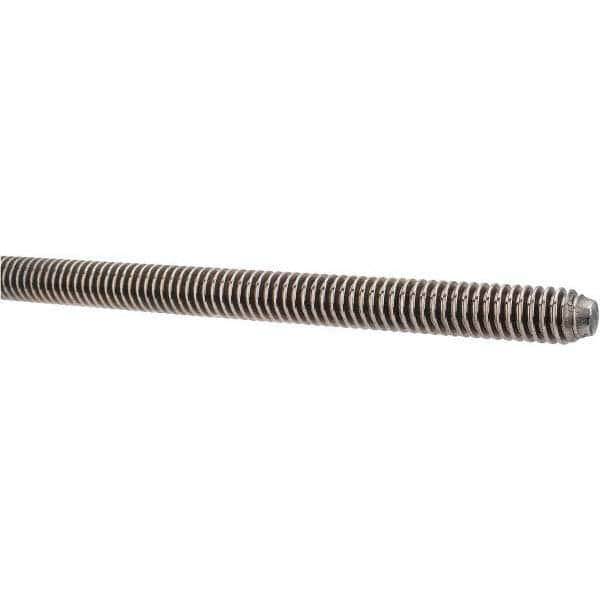 Keystone Threaded Products 1/2-10-6R Threaded Rod: 1/2-10, 6 Long, Stainless Steel, Grade 304 (18-8) Image