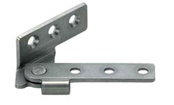 2-9/16" Long x 53/64" Wide x 1/8" Thick, Polished Stainless Steel, Right Hand Overlay Pivot Hinge