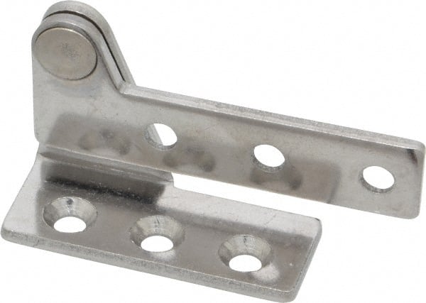 2-9/16" Long x 1-1/8" Wide x 1/8" Thick, Satin Finish Stainless Steel, Right Hand Overlay Pivot Hinge