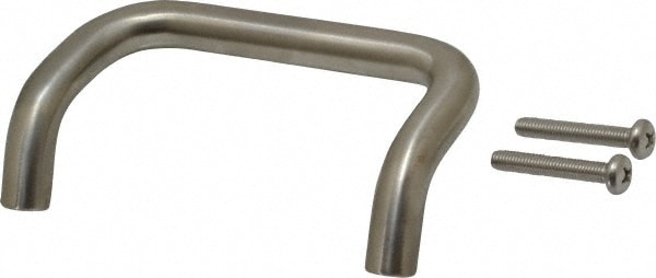 15/32" Handle Diam, Satin Finish Stainless Steel Drawer Pull