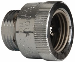 125 Max psi, Chrome Plated Brass, Hose Connection Vacuum Breaker
