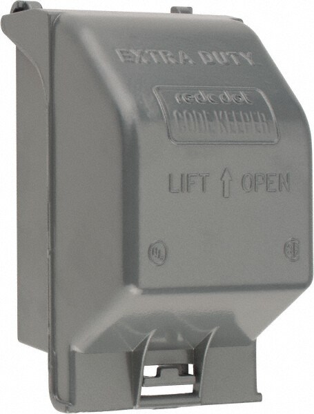 Receptacle Electrical Box Cover: Aluminum