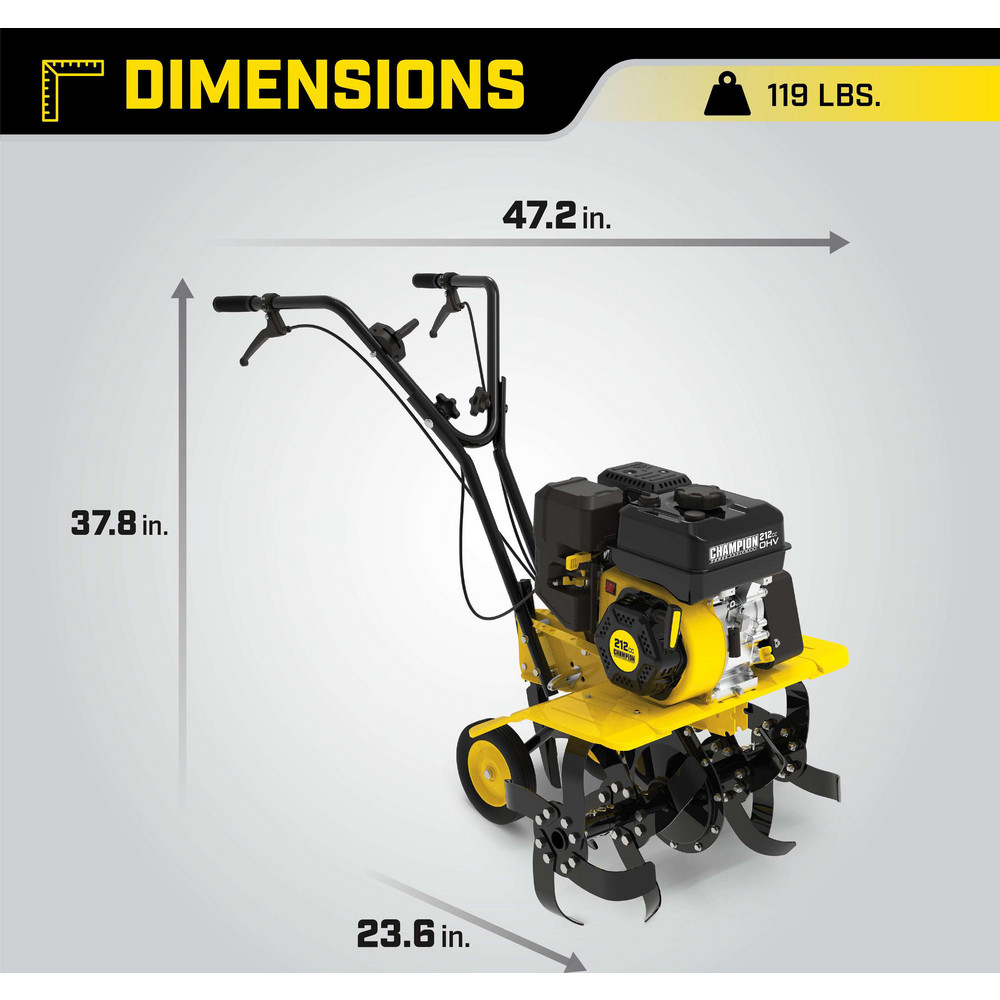 Champion Power Equipment Gas Cultivators & Tillers; Type Cultivator