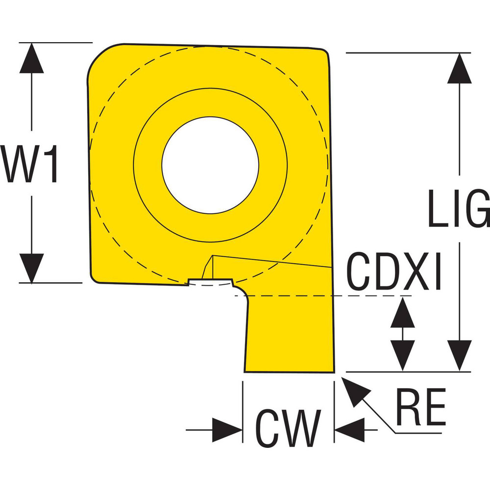 Seco Grooving Insert 9NL9265FG CP500, Solid Carbide MSC Industrial
