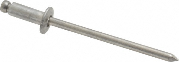 Open End Blind Rivet: Button Head, Aluminum Body, Aluminum Mandrel