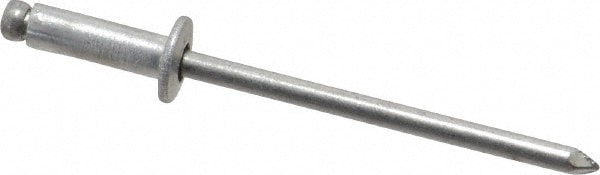 Open End Blind Rivet: Button Head, Aluminum Body, Aluminum Mandrel