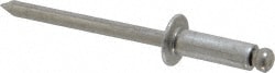 Open End Blind Rivet: Button Head, Aluminum Body, Aluminum Mandrel