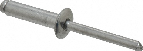 Open End Blind Rivet: Button Head, Aluminum Body, Aluminum Mandrel