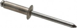 Marson M44450 Open End Blind Rivet: Button Head, Stainless Steel Body, Stainless Steel Mandrel Image