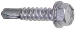 ITW Buildex 560060 1/4", Hex Washer Head, Hex Drive, 4" Length Under Head, #4 Point, Self Drilling Screw 