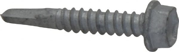 ITW Buildex 560034 #12, Hex Washer Head, Hex Drive, 1-1/4" Length Under Head, #2 Point, Self Drilling Screw 