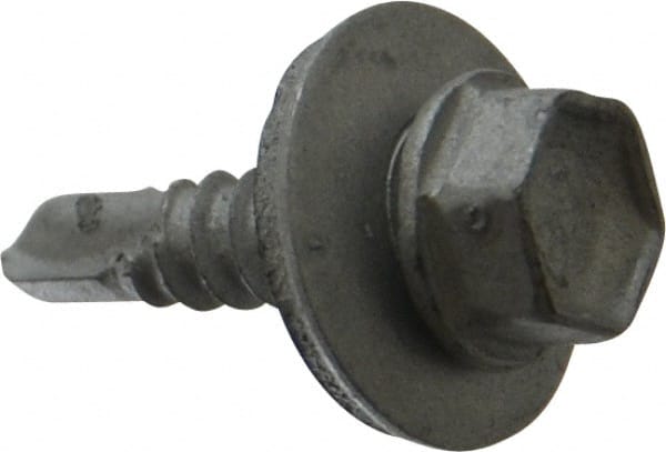 ITW Buildex 560013 #10, Hex Washer Head, Hex Drive, 3/4" Length Under Head, #3 Point, Self Drilling Screw 