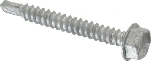 ITW Buildex 560024 #10, Hex Washer Head, Hex Drive, 1-1/2" Length Under Head, #3 Point, Self Drilling Screw 