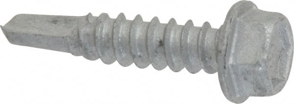 ITW Buildex 560033 #12, Hex Washer Head, Hex Drive, 1" Length Under Head, #3 Point, Self Drilling Screw 