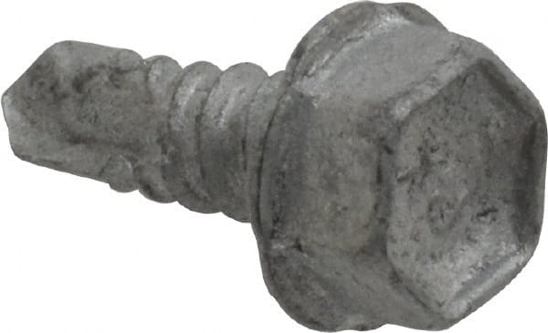 ITW Buildex 560007 #10, Hex Washer Head, Hex Drive, 1/2" Length Under Head, #3 Point, Self Drilling Screw 