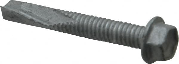 ITW Buildex 560046 #12, Hex Washer Head, Hex Drive, 1-1/2" Length Under Head, #5 Point, Self Drilling Screw 