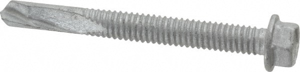 ITW Buildex 560047 #12, Hex Washer Head, Hex Drive, 2" Length Under Head, #5 Point, Self Drilling Screw Image