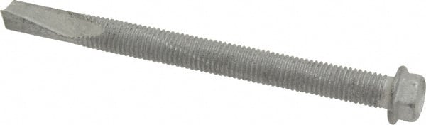ITW Buildex 560061 1/4", Hex Washer Head, Hex Drive, 3" Length Under Head, #5 Point, Self Drilling Screw 