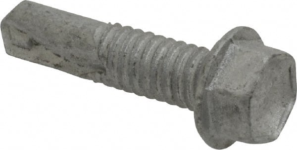 ITW Buildex 560042 #12, Hex Washer Head, Hex Drive, 7/8" Length Under Head, #4 Point, Self Drilling Screw 