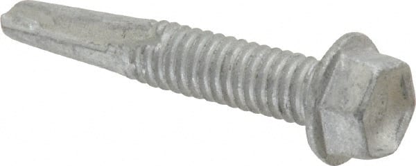 ITW Buildex 560044 #12, Hex Washer Head, Hex Drive, 1-1/4" Length Under Head, #4.5 Point, Self Drilling Screw 