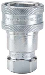 Parker H2-62-T6 Hydraulic Hose Female Straight Thread Coupler: 9/16-18, 5,000 psi Image