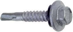 #12, Hex Washer Head, Hex Drive, 3/4" Length Under Head, #3 Point, Self Drilling Screw