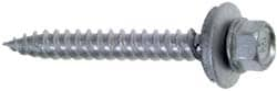 Sheet Metal Screw: #9, Hex Washer Head, Hex