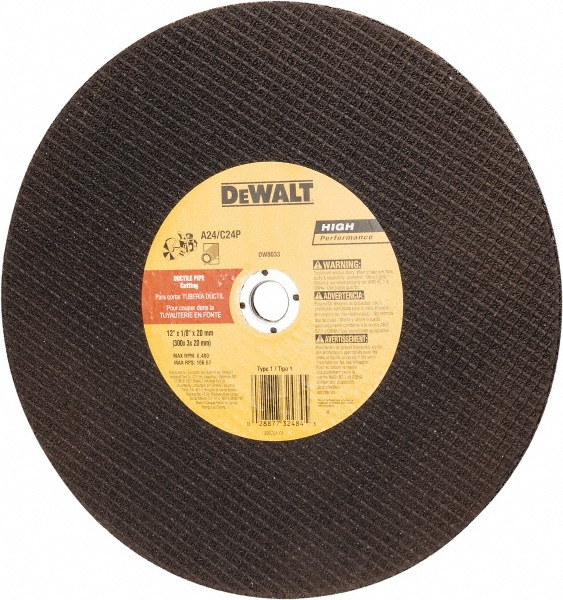 DeWALT 12 x 1/8, 20mm Hole Aluminum Oxide/Silicon Carbide Blend