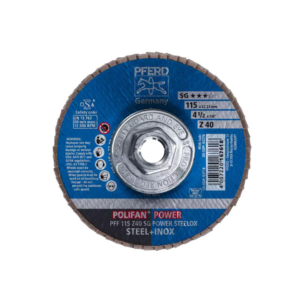 PFERD - Flap Disc: 4-1/2