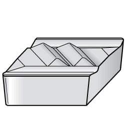 Profiling Insert: NPR131 KC730, Solid Carbide