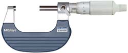 Mitutoyo 25 to 50mm Range, 0.001mm Graduation, Mechanical Outside Micrometer - Ratchet Stop Thimble, Accurate to 2µm | Part #102-708