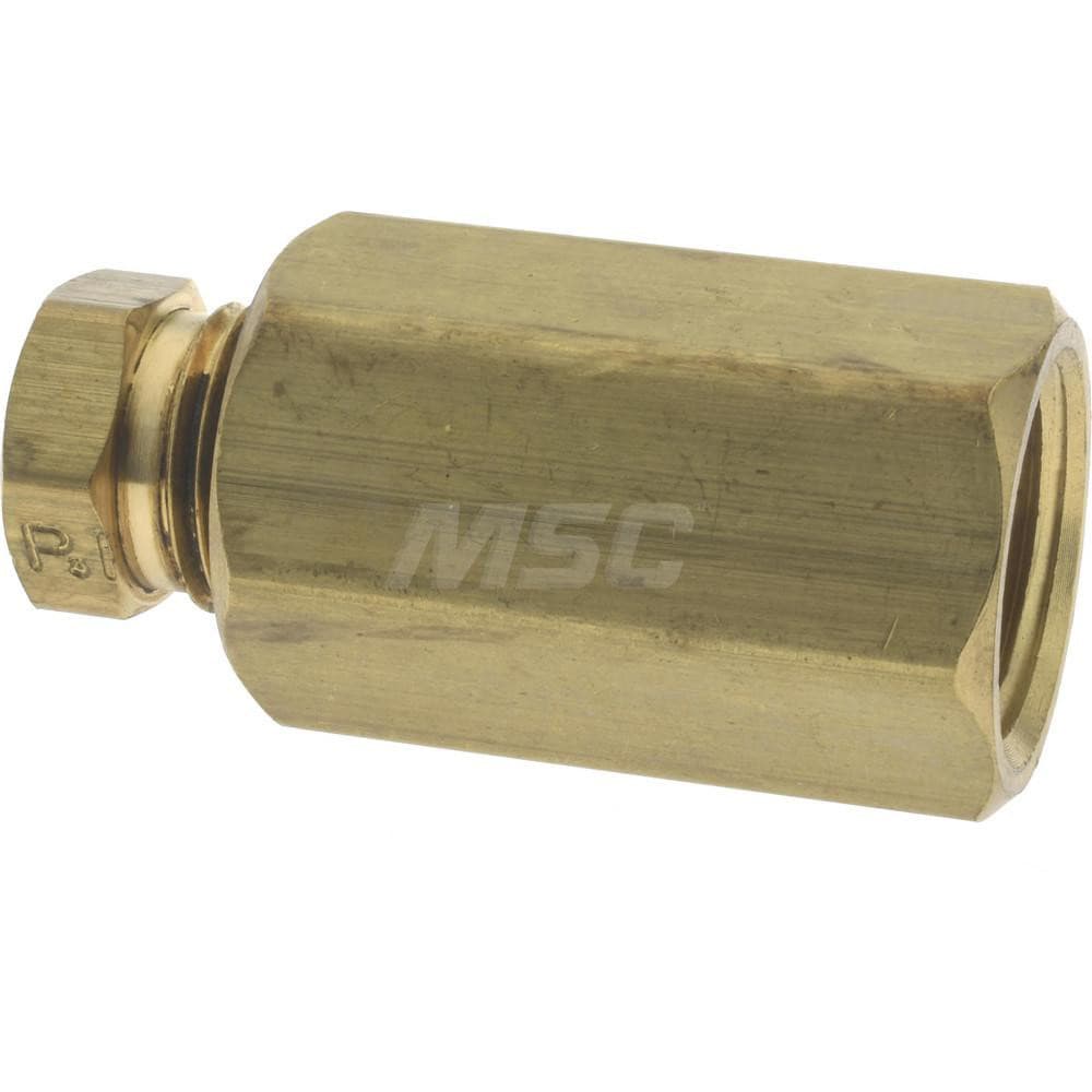 Parker 66HD-6-6 Compression Tube Connector: 3/8" Thread, Compression x FNPT Image