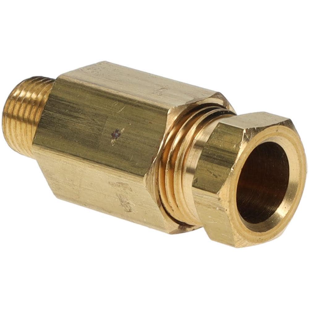 Compression Tube Connector: 1/8" Thread, Compression x MNPT